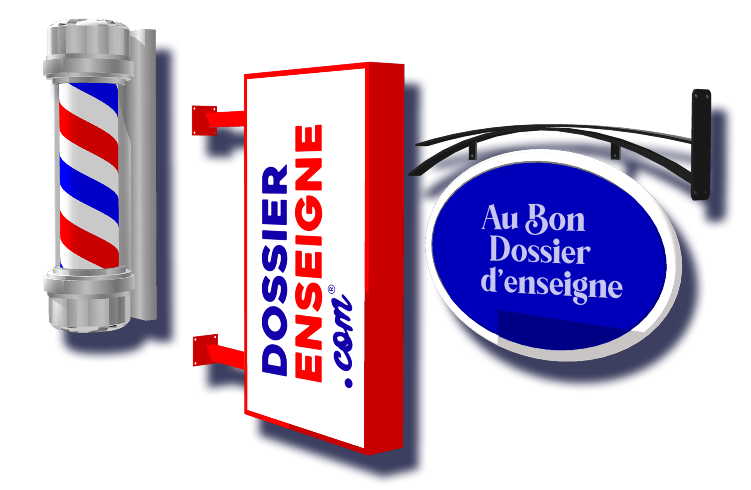 Enseigne double faces